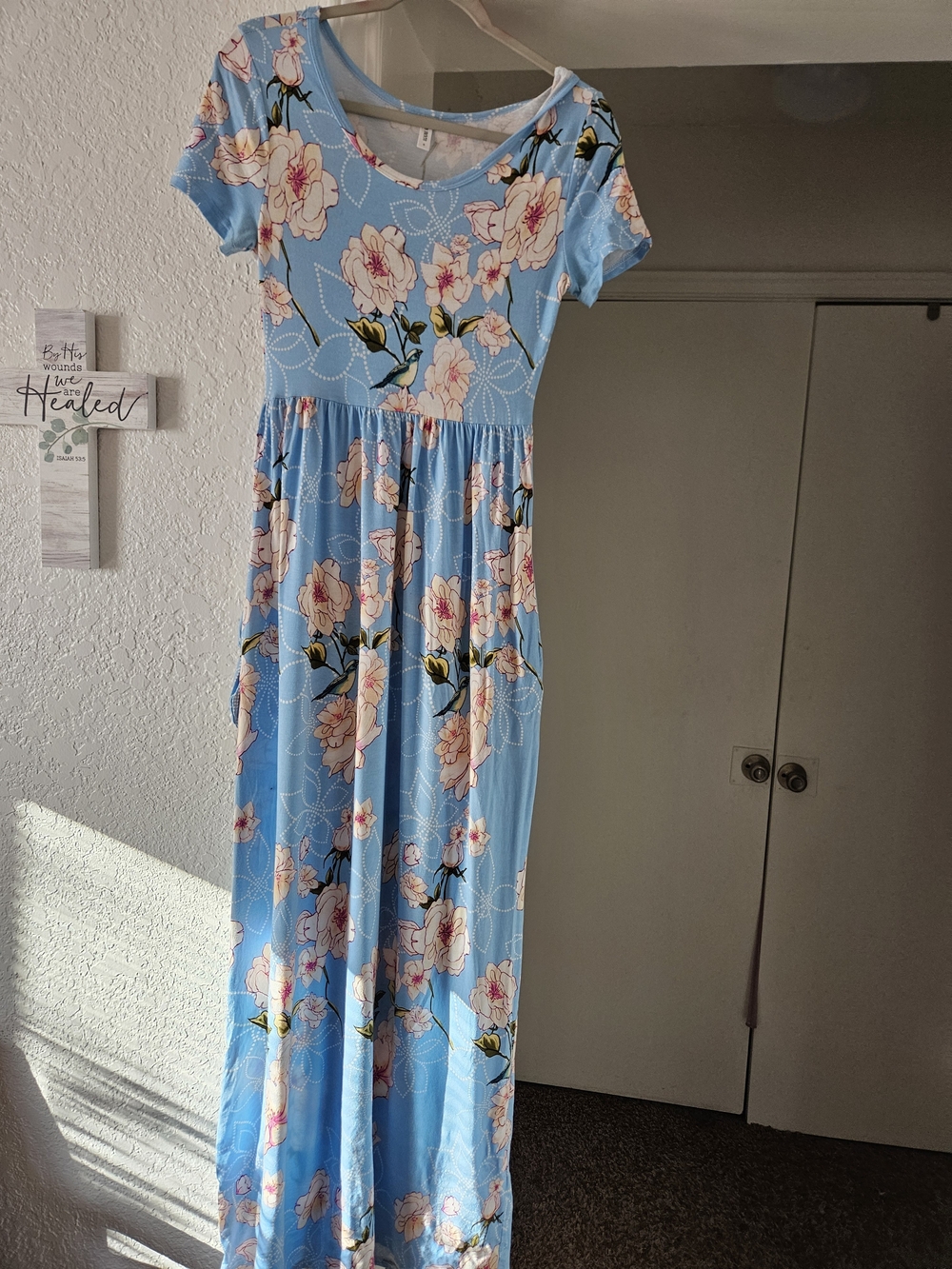 Moth Blue Floral Maxi Dress